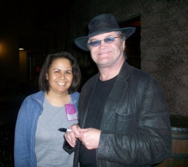 Backstage with Micky Dolenz after The Monkees concert on July 10, 2011.